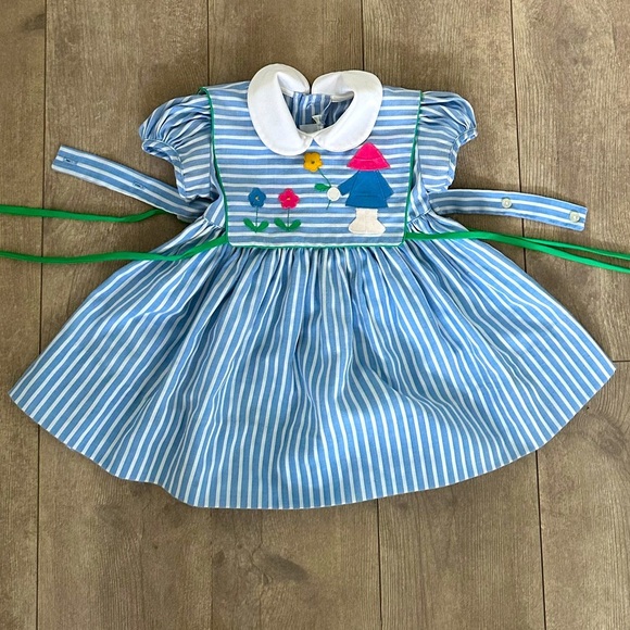 Lord & Taylor Other - Vintage 24M Girl Striped Tie Front Dress Lord & Taylor Jayne Copeland